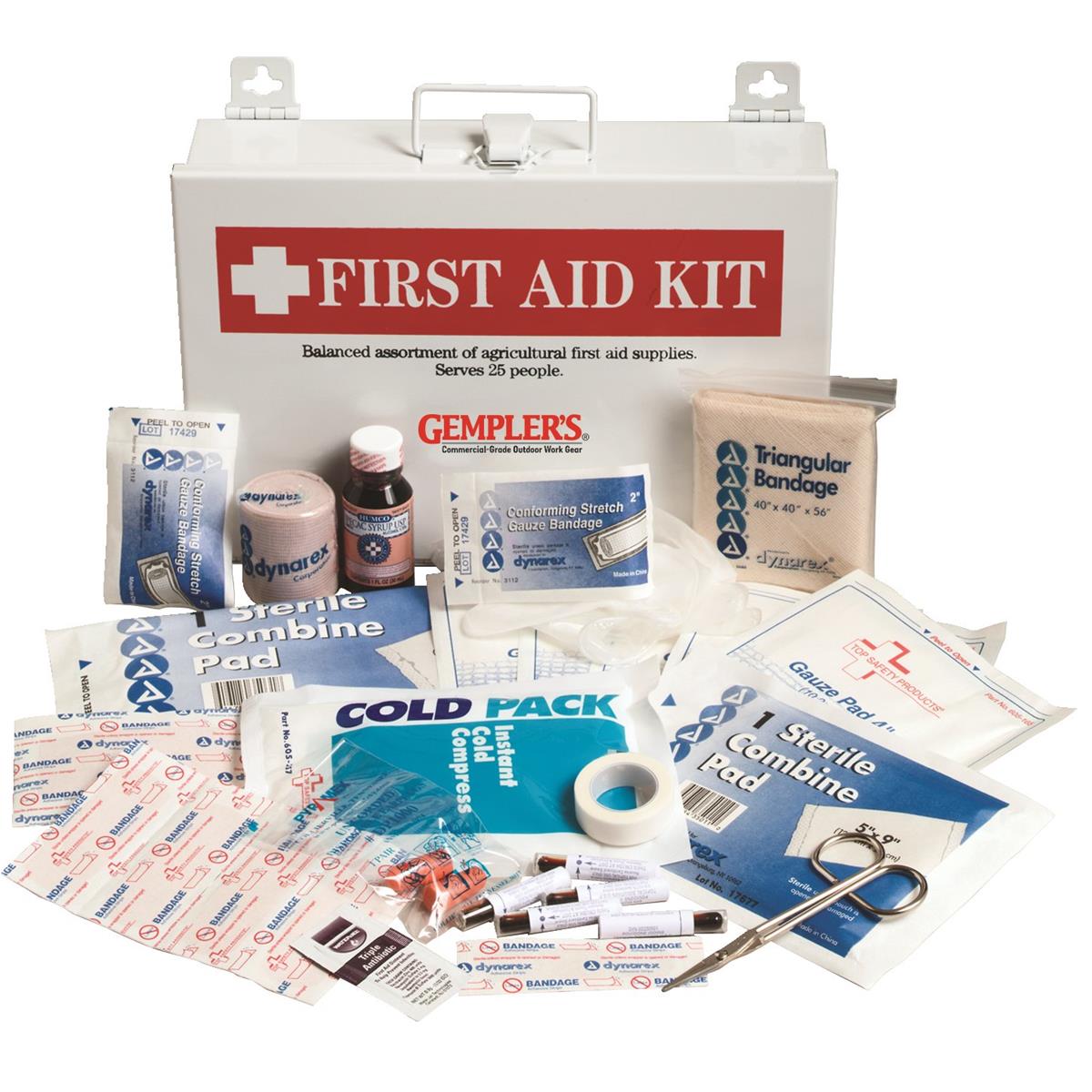 materials found in first aid box
